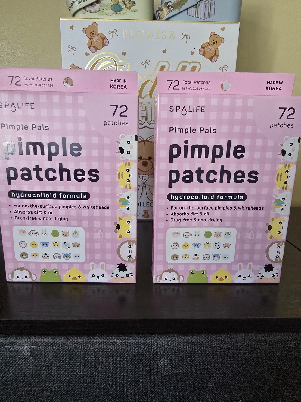 Spalife Pink Pimple Patches Hydrocolloid Acne Patches (72ct) Set of 2